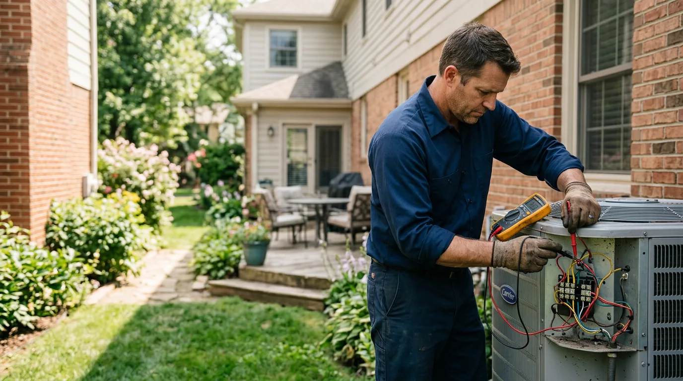 HVAC technician working near Spring Hill, FL